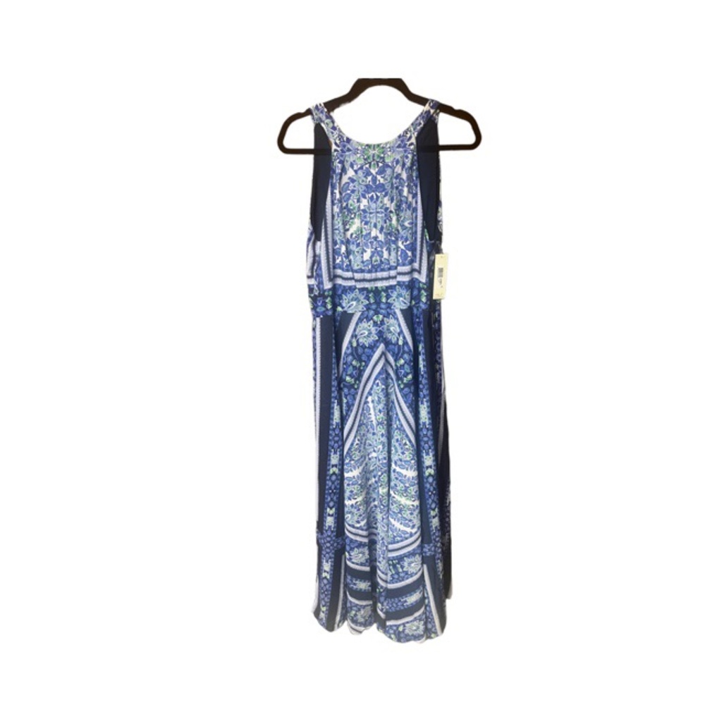 Eliza J Navy, Blue and White Paisley Maxi Dress